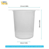 biologix 250ml clear polypropylene (disposable/reusable) tri-cornered beakers with three pour spouts and molded graduations. beakers are autoclavable. 25 beakers/pack, 4 packs/case|93-0250