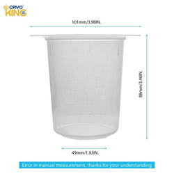 biologix 250ml clear polypropylene (disposable/reusable) tri-cornered beakers with three pour spouts and molded graduations. beakers are autoclavable. 25 beakers/pack, 4 packs/case|93-0250