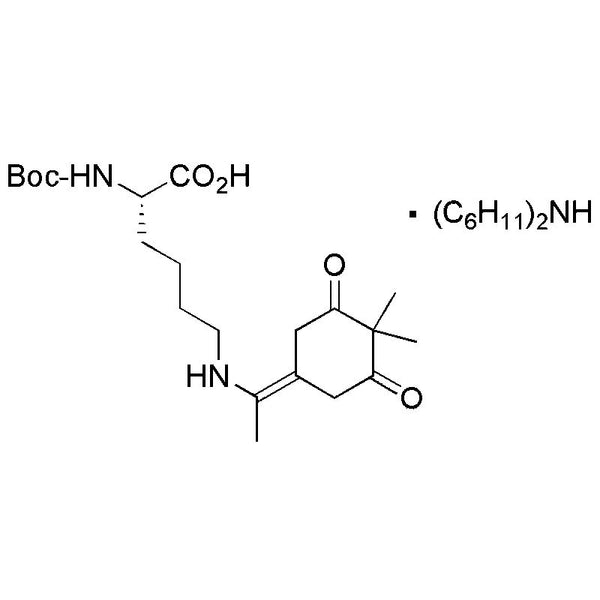 Na-Boc-Ne-1-(4,4-dimethyl-2,6-dioxocyclohex-1-ylidene)ethyl-L-lysine dicyclohexylammonium salt|30467|444795-66-8
