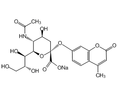 (4-Methylumbelliferyl)-N-acetyl-α-D-neuraminic acid sodium salt, 97%|458916|76204-02-9