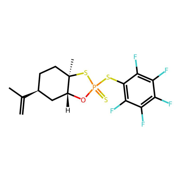 (2R,3aR,6S,7aR)-3a-Methyl-2-((perfluorophenyl)thio)-6-(prop-1-en-2-yl)hexahydrobenzo[d][1,3,2]oxathiaphosphole 2-sulfide|CS-0133936|2245335-71-9