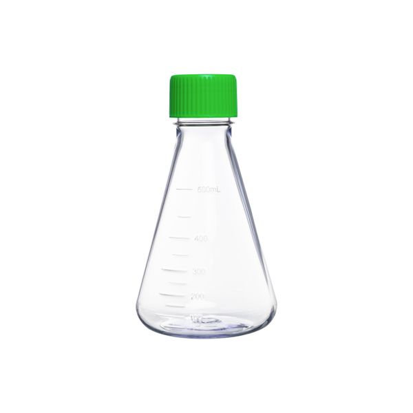 500ml PC Erlenmeyer Culture Flasks with vent cap, Individual package， 12 Pcs/Case|07-0500