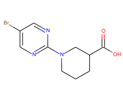 1-(5-Bromo-2-pyrimidinyl)-3-piperidinecarboxylic acid|CS-0207384|799283-93-5