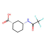 rel-(1S,3R)-3-(2,2,2-Trifluoroacetamido)cyclohexane-1-carboxylic acid|CS-0627658|127946-30-9