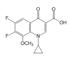 1-Cyclopropyl-6,7-difluoro-8-methoxy-4-oxo-1,4-dihydroquinoline-3-carboxylic acid, 98.5%|467015|112811-72-0