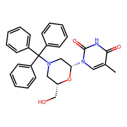 1-(6-(Hydroxymethyl)-4-tritylmorpholin-2-yl)-5-methylpyrimidine-2, 4(1H, 3H)-dione|46894|914361-76-5