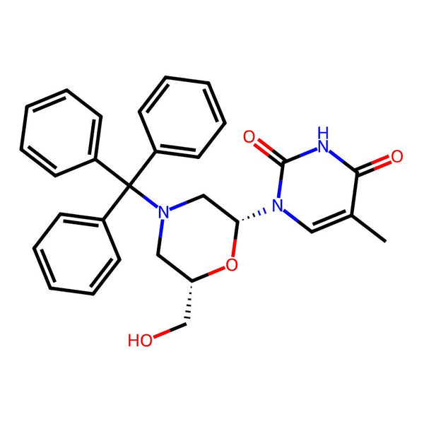 1-(6-(Hydroxymethyl)-4-tritylmorpholin-2-yl)-5-methylpyrimidine-2, 4(1H, 3H)-dione|46894|914361-76-5