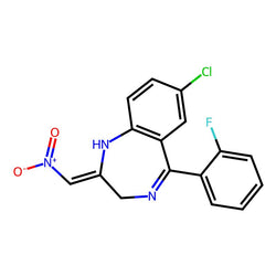 7-Chloro-1,3-dihydro-5-(2-fluorophenyl)-2-nitromethyl-ene-2H-1,4-benzodiazepine|C1779416|59467-63-9