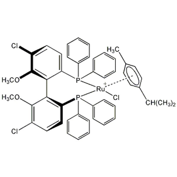 Chloro[(S)-(-)-5,5'-dichloro-6,6'-dimethoxy-2,2'-bis(diphenylphosphino)-1,1'-biphenyl](p-cymene)ruthenium(II) chloride CH2Cl2 adduct|44-0122|821793-35-5