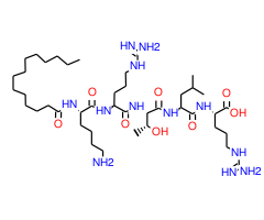 Myristoyl-Lys-Arg-Thr-Leu-Arg-OH|CPTD786589|125678-68-4