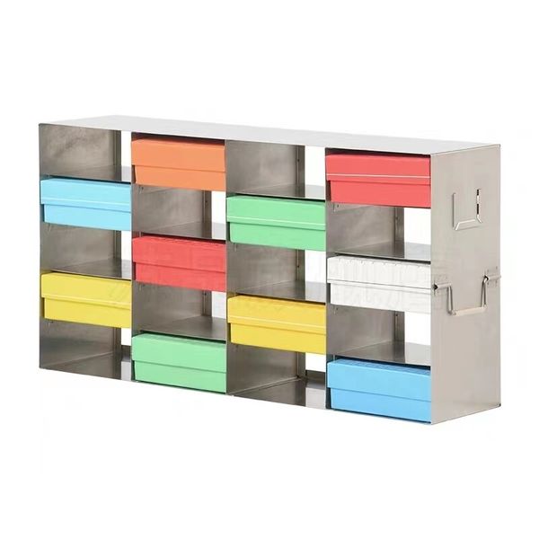 frame type freezer racks, 422*137*284mm, stainless steel, 3*5, hold 15 boxes with 2