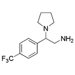 2-Pyrrolidinyl-2-[4-(trifluoromethyl)phenyl]ethylamine|23399|885950-66-3