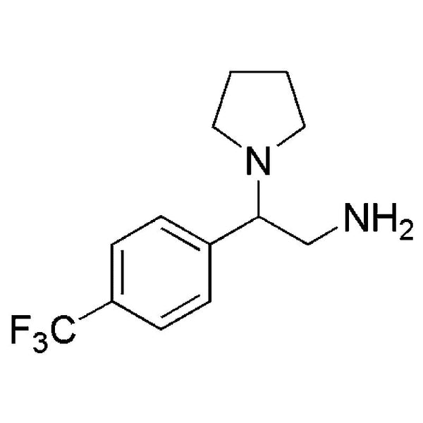 2-Pyrrolidinyl-2-[4-(trifluoromethyl)phenyl]ethylamine|23399|885950-66-3