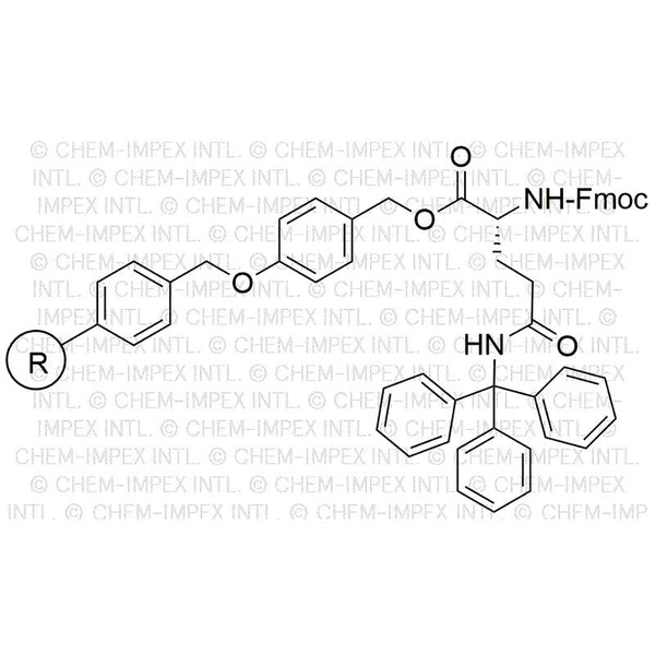 Na-Fmoc- Nd-trityl-D-glutamine 4-alkoxybenzyl alcohol resin|04184
