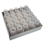 6oz Square Bottom Bottles Combo，Material：PE（bottles），Size：57*57*103mm，Tray Packed，Volume：6oz（177ml），Package：25 bottles/tray，8 trays/case|51-17731