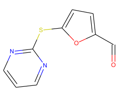5-(Pyrimidin-2-ylthio)furan-2-carbaldehyde|CS-0453870|57603-82-4