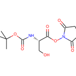 (S)-2,5-Dioxopyrrolidin-1-yl 2-((tert-butoxycarbonyl)amino)-3-hydroxypropanoate|CS-0370464|39747-65-4