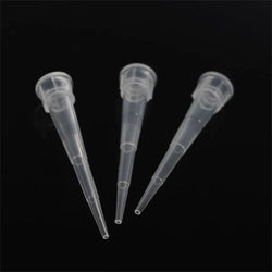 biologix 10μl clear polypropylene non-sterile (rnase & dnase free) autoclavable pipet tips.  pipet tips have molded graduations. 1,000 tips/pack, 10 packs/case|20-0010