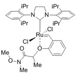[1,3-Bis(2,6-di-i-propylphenyl)imidazolidin-2-ylidene]{2-[[1-(methoxy(methyl)amino)-1-oxopropan-2-yl]oxy]benzylidene}ruthenium(II) dichloride GreenCat|44-0750|1448663-06-6