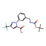 1-(3-(((Tert-butoxycarbonyl)amino)methyl)phenyl)-3-(trifluoromethyl)-1H-pyrazole-5-carboxylic acid|CS-0167492|640287-99-6