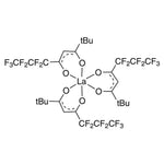 Tris(6,6,7,7,8,8,8-heptafluoro-2,2-dimethyl-3,5-octanedionate)lanthanum(III), 99% (99.9%-La) (REO) [La(FOD)3]|57-3500|19106-89-9