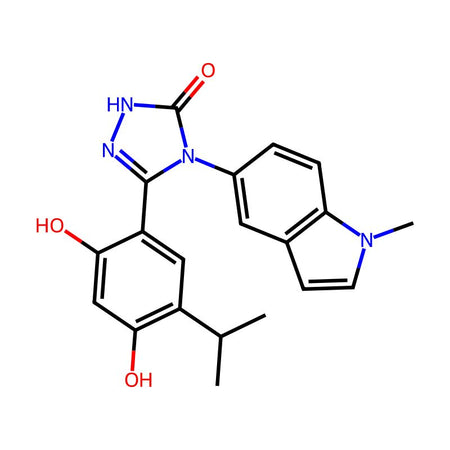 3-(2,4-Dihydroxy-5-isopropylphenyl)-4-(1-methyl-1H-indol-5-yl)-1H-1,2,4-triazol-5(4H)-one, 98%|1568589|888216-25-9