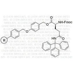 Na-Fmoc- Nd-trityl-L-glutamine 4-alkoxybenzyl alcohol resin|02849