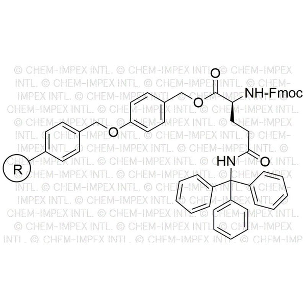Na-Fmoc- Nd-trityl-L-glutamine 4-alkoxybenzyl alcohol resin|02849