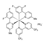 4,4'-Bis(trifluoromethyl)-2,2'-bipyridinebis[3,5-difluoro-2-[5-methyl-2-pyridinyl)phenyl] iridium(III) hexafluorophosphate, 98%|77-0380