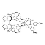 Dichloro{(R)-(+)-5,5'-bis[di(3,5-xylyl)phosphino]-4,4'-bi-1,3-benzodioxole}[(2R)-(-)-1,1-bis(4-methoxyphenyl)-3-methyl-1,2-butanediamine]ruthenium(II) RuCl2[(R)-dm-segphos?][(R)-daipen]|44-0214|944450-43-5