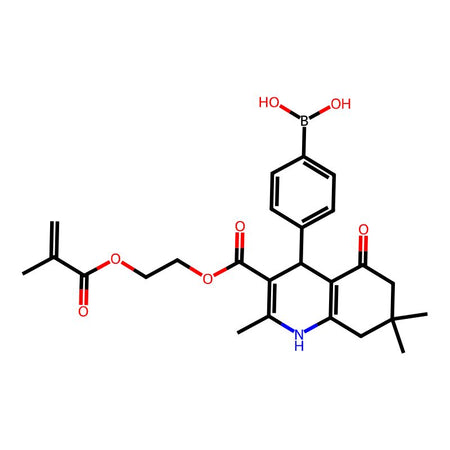 (4-(3-((2-(Methacryloyloxy)ethoxy)carbonyl)-2,7,7-trimethyl-5-oxo-1,4,5,6,7,8-hexahydroquinolin-4-yl)phenyl)boronic acid, 99%|9172863|2242502-13-0