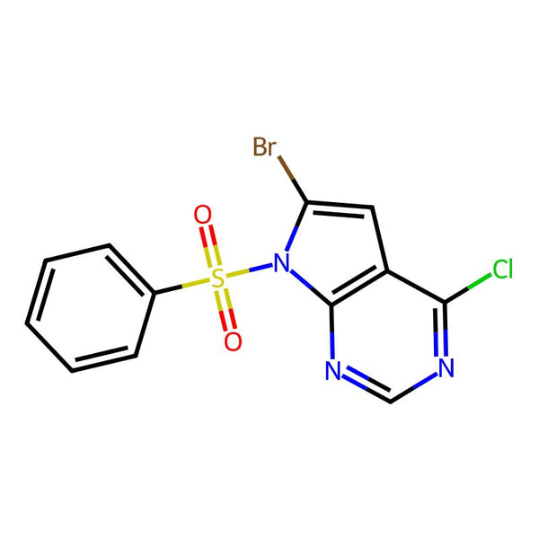 7-(Benzenesulfonyl)-6-bromo-4-chloro-7H-pyrrolo[2,3-d]pyrimidine|CS-0050133|784150-40-9
