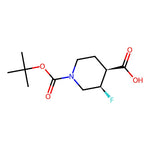 cis-1-(tert-Butoxycarbonyl)-3-fluoropiperidine-4-carboxylic acid|CS-0049757|1628475-90-0