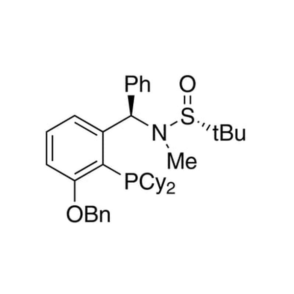 [S(R)]-N-[(R)-[(3-(Benzyloxy)-2-(dicyclohexylphosphino)phenyl)phenylmethyl]-N,2-dimethyl-2-propanesulfinamide, 95%|15-8476