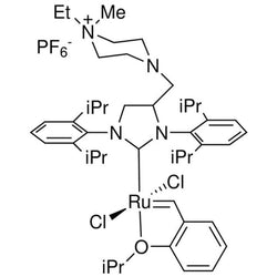 Dichloro(1,3-Bis(2,6-di-i-propylphenyl)-4-((4-ethyl-4-methylpiperzain-1-ium-1-yl)methyl)imidazolidin-2-ylidene)(2-isopropoxybenzylidene)ruthenium(II) hexafluorophosphate FixCat PF6|44-0797|2249721-31-9