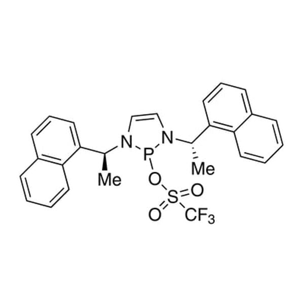 1,3-Bis[(1S)-1-(1-naphthalenyl)ethyl]-2,3-dihydro-1H-1,3,2-diazaphosphol-2-yl trifluoromethanesulfonate, min. 98%|15-1292