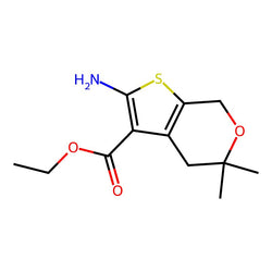 Ethyl 2-amino-5,5-dimethyl-4,7-dihydro-5H-thieno[2,3-c]pyran-3-carboxylate|CS-0466077|64792-51-4