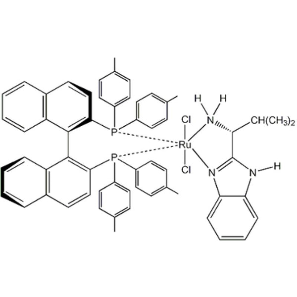 Dichloro[(R)-(+)-2,2'-bis(di-p-tolylphosphino)-1,1'-binaphthyl][(R)-(+)-2-(α;-(i-propyl) methanamine)-1H-benzimidazole]ruthenium(II), min. 95%|44-0945