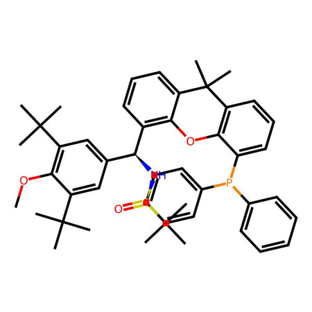 [S(R)]-N-[(S)-[3,5-Di-tert-butyl-4-methoxyphenyl][5-(diphenylphosphino)-9,9-dimethyl-9H-xanthen-4-yl]methyl]-2-methyl-2-propanesulfinamide, 95%|9222901|2565792-28-9