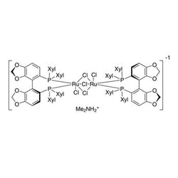 Dimethylammonium dichlorotri(mu-chloro)bis{(S)-(-)-5,5'-bis[di(3,5-xylyl)phosphino]-4,4'-bi-1,3-benzodioxole}diruthenate(II) [NH2Me2][{RuCl((S)-dm-segphos?)}2(mu-Cl)3]|44-0521|944451-14-3