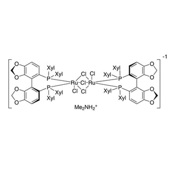Dimethylammonium dichlorotri(mu-chloro)bis{(S)-(-)-5,5'-bis[di(3,5-xylyl)phosphino]-4,4'-bi-1,3-benzodioxole}diruthenate(II) [NH2Me2][{RuCl((S)-dm-segphos?)}2(mu-Cl)3]|44-0521|944451-14-3