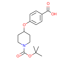 4-((1-(Tert-butoxycarbonyl)piperidin-4-yl)oxy)benzoic acid|CS-0272831|162046-56-2