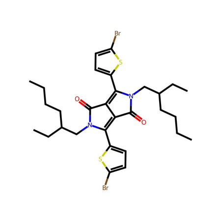 3,6-Bis(5-bromo-2-thienyl)-2,5-bis(2-ethylhexyl)-2,5-dihydropyrrolo[3,4-c]pyrrole-1,4-dione, 98%|1030463|1000623-95-9