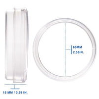 biologix 60x15mm clear polystyrene sterile petri dish with triple-vented lid. petri dishes feature stackable design. 10/pack, 50 packs/case|66-1560