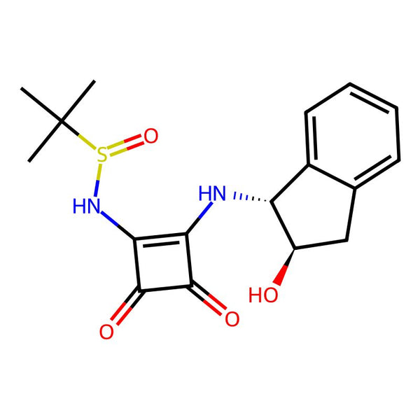 (S)-N-(2-(((1R,2R)-2-Hydroxy-2,3-dihydro-1H-inden-1-yl)amino)-3,4-dioxocyclobut-1-en-1-yl)-2-methylpropane-2-sulfinamide|CS-0198280|2092457-64-0