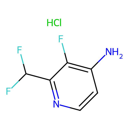2-(Difluoromethyl)-3-fluoropyridin-4-amine hydrochloride, 97%|2349792|1803125-74-7