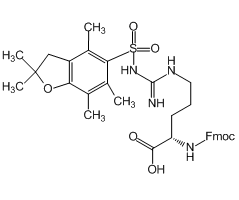 N<sup>α</sup>-Fmoc-N<sup>ω</sup>-(2,2,4,6,7-pentamethyldihydrobenzofuran-5-sulfonyl)-L-arginine, 98%, [a]20D:-7.5° to -3.5° (C=1, DMF)|228886|154445-77-9