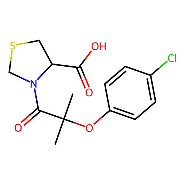 3-(2-(4-Chlorophenoxy)-2-methylpropanoyl)thiazolidine-4-carboxylic acid|CS-0291645|64179-54-0