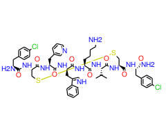H-p-Chloro-Phe-D-Cys-β-(3-pyridyl)-Ala-D-Trp-Lys-Val-Cys-p-chloro-Phe-NH2 trifluoroacetate salt (Disulfide bond)|CPTD786912|209006-05-3
