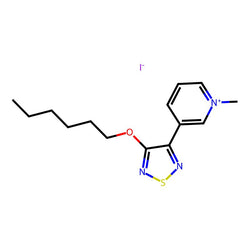 3-(4-(Hexyloxy)-1,2,5-thiadiazol-3-yl)-1-methylpyridin-1-ium iodide|C1214912|131988-19-7